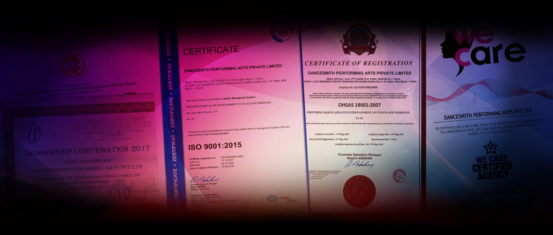 Certificate & Memberships